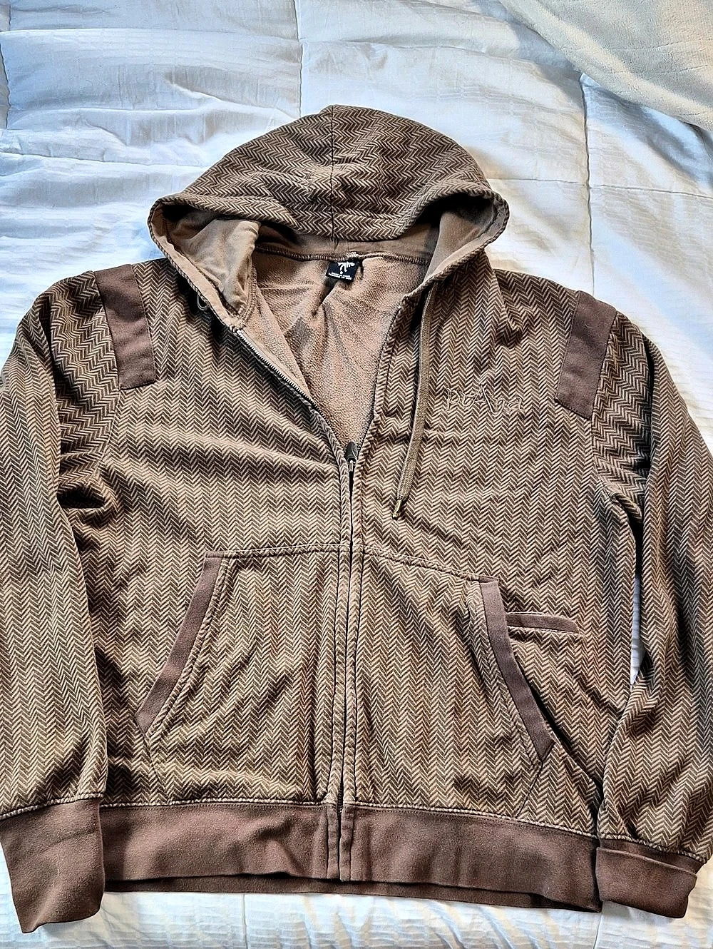 Prana Men'Small Chevron Hooded Sweatshirt Size Small